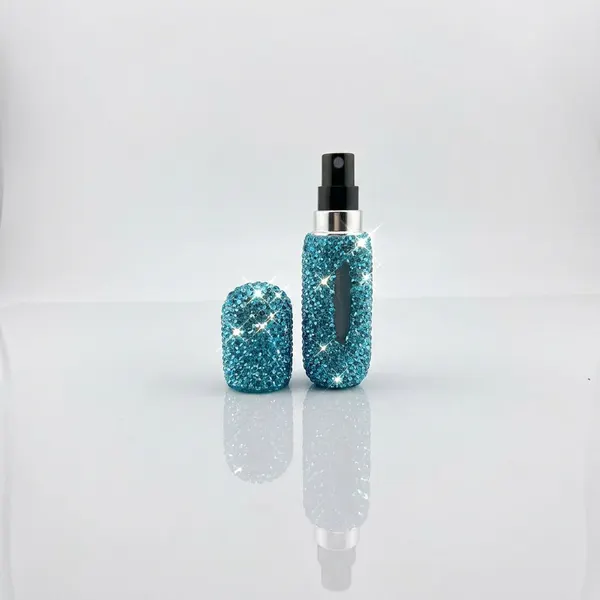 Perfumero Mini Para Viaje de Colores Con Brillos