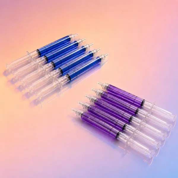 Pack Pluma Jeringa Azul + Pluma Jeringa Morado