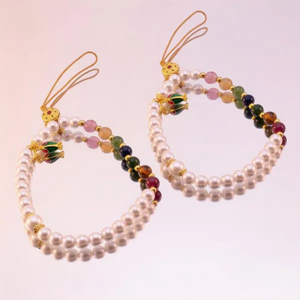 Pack Charm Tulipan Perla Blanco ×2 pzas