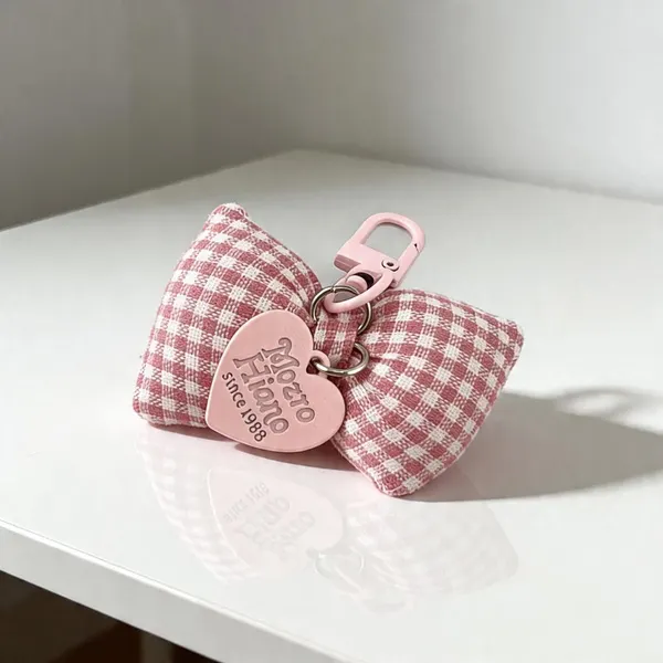 Pack 4 Llaveros de Moñito Mini Rosa y Rojo