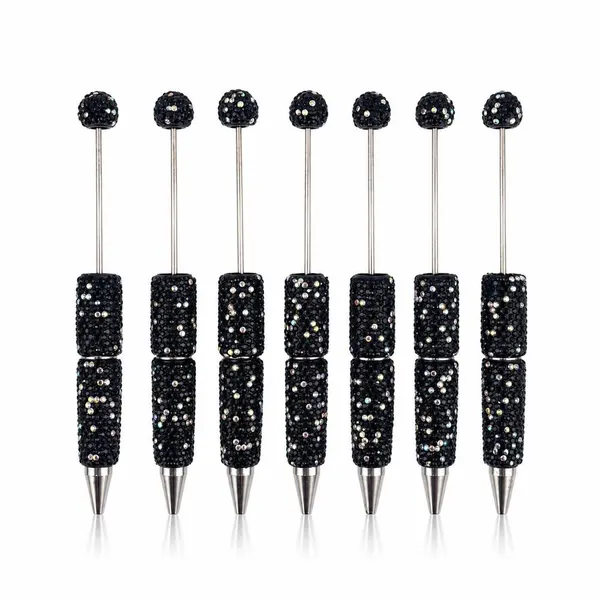 Pack 5 Plumas Con Cristales
