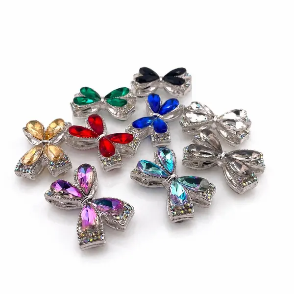 Pack 10 Moños con Cristales Mix