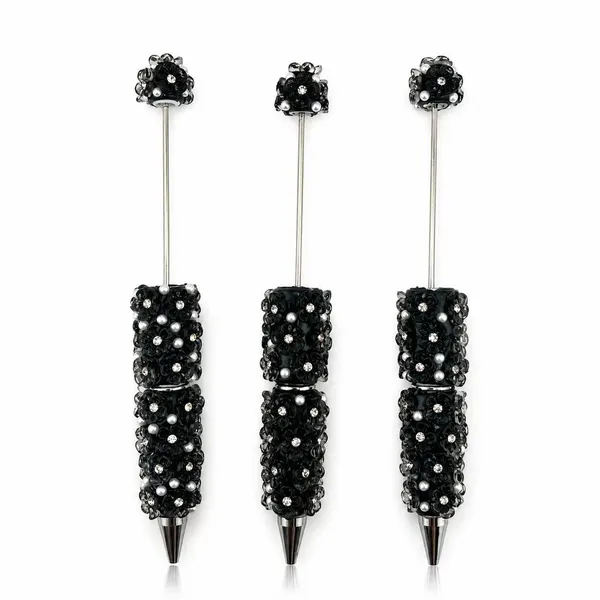Pack 3 Plumas con Diseño de Flores