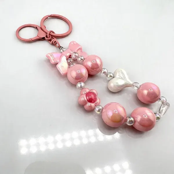 Charm Cuentas & Moño Rosa