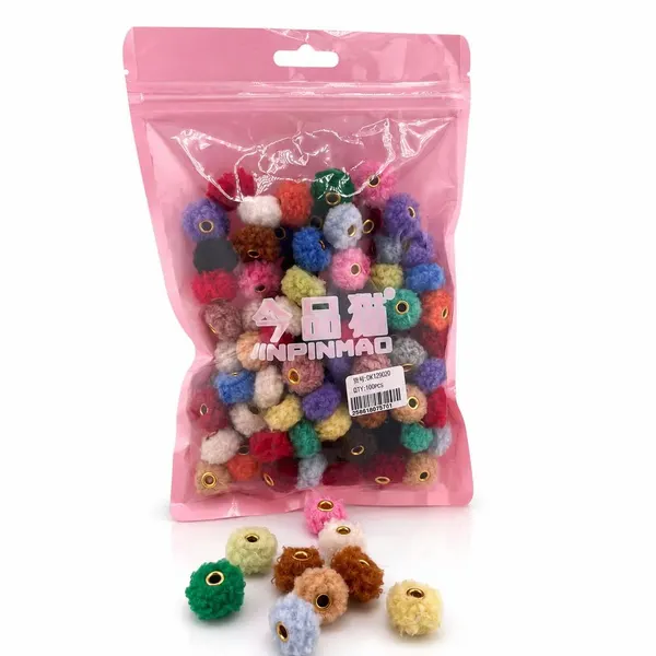 Pack 100 Cuentas Pompom