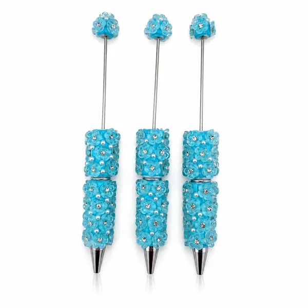 Pack 3 Plumas con Diseño de Flores