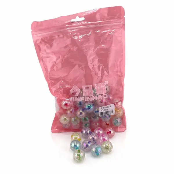Pack 50 Cuentas Transparentes - 19mm