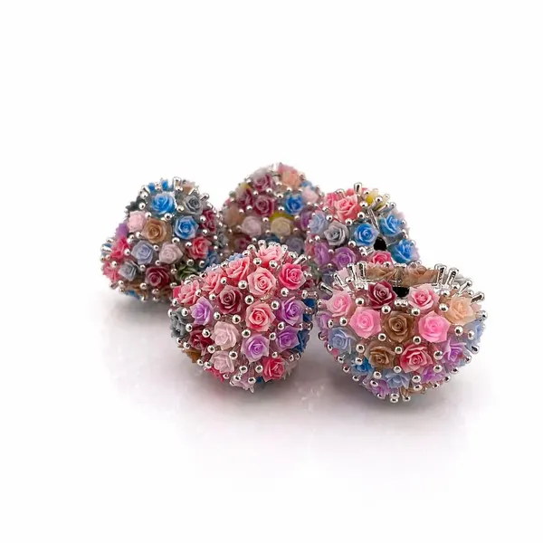 Pack 5 Corazones de Flores