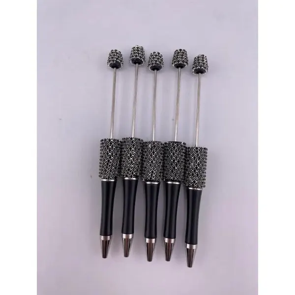 Pack 5 Plumas Cadena Con Cristales