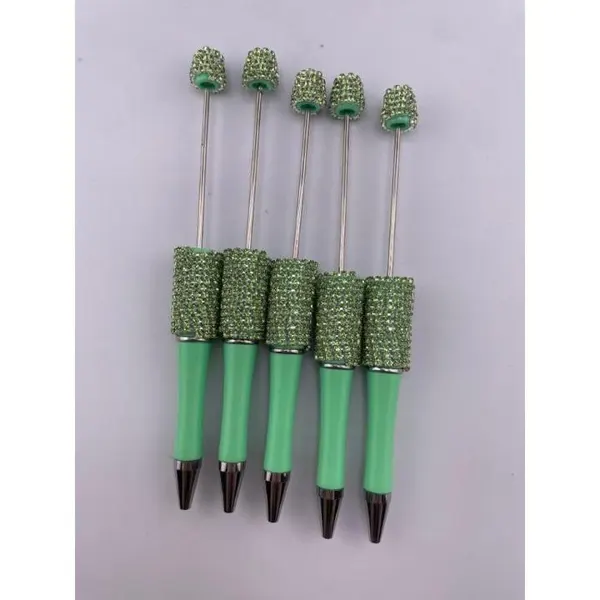 Pack 5 Plumas Cadena Con Cristales