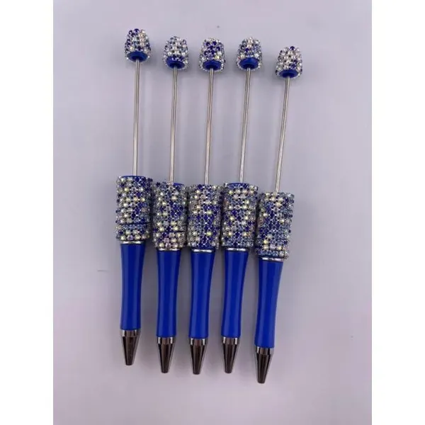 Pack 5 Plumas Cadena Con Cristales