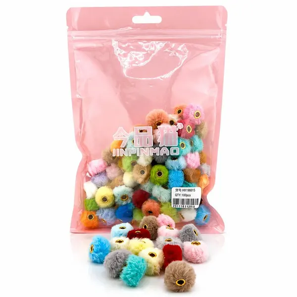 Pack 100 Cuentas Pompom