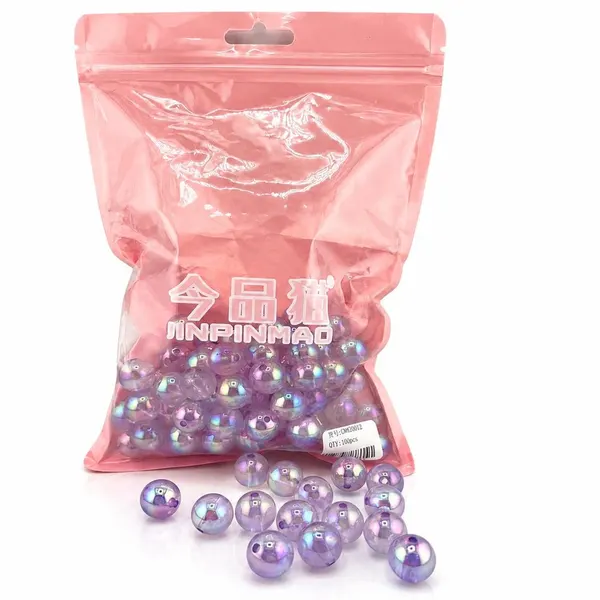 Pack Cuentas Perla de Plástico