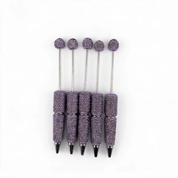 Pack 5 Plumas con Cristal Tornasol