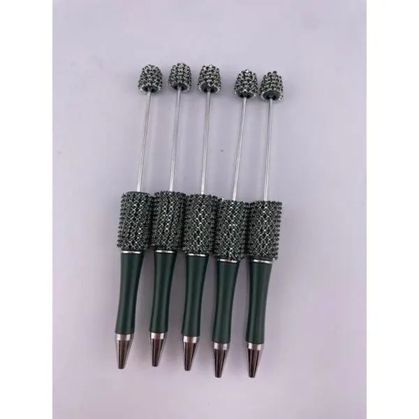 Pack 5 Plumas Cadena Con Cristales