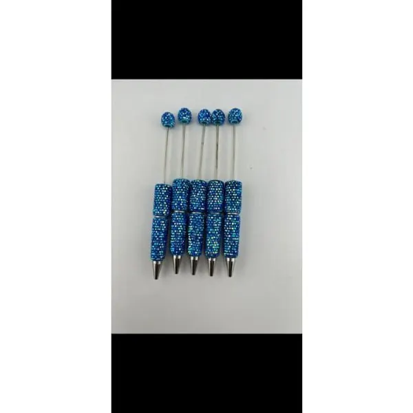 Pack 5 Plumas con Cristal Tornasol