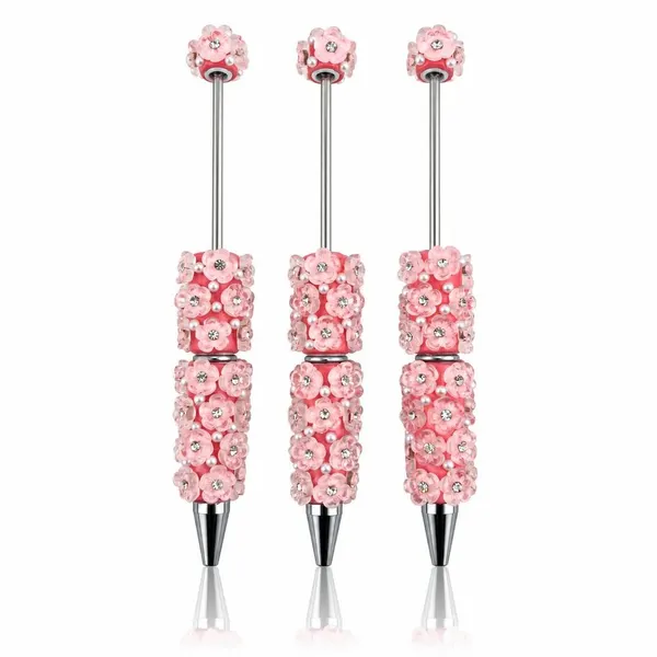 Pack 3 Plumas con Diseño de Flores