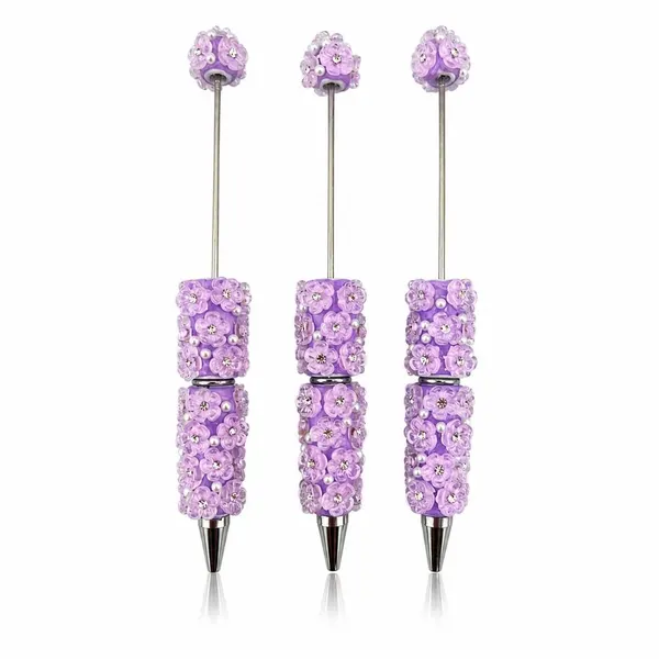 Pack 3 Plumas con Diseño de Flores