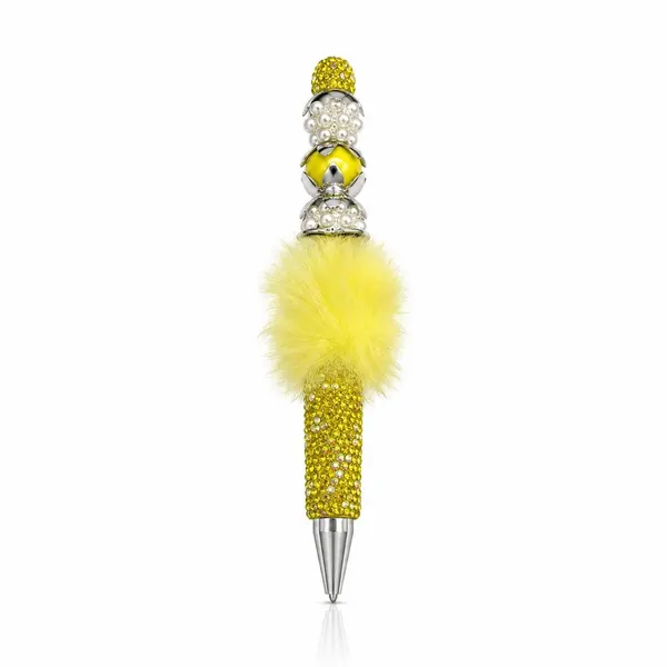 Pluma con Cristal Especial con Cuentas