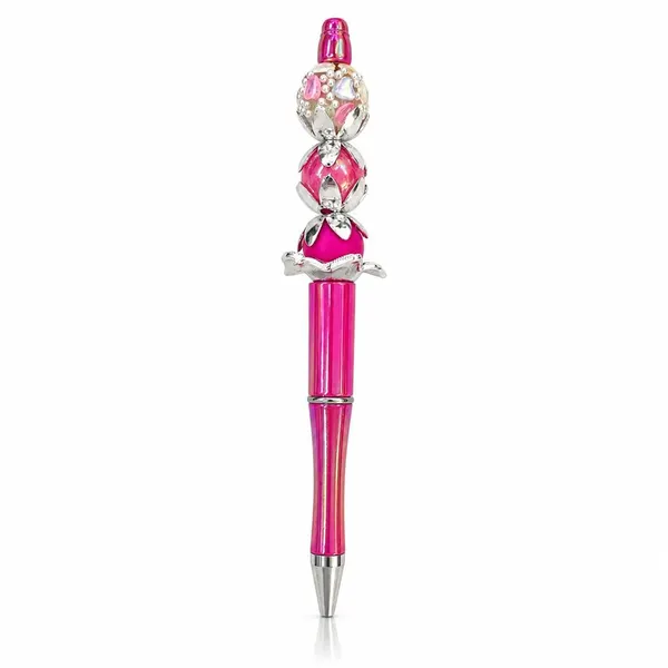 Pluma Tornasol con Cuentas