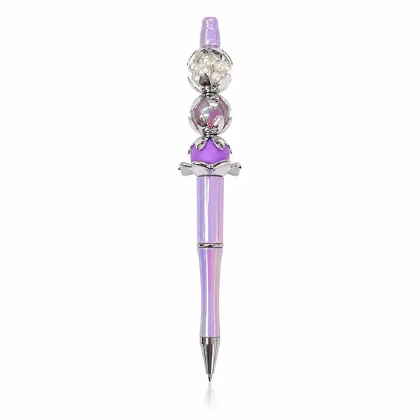 Pluma Tornasol con Cuentas