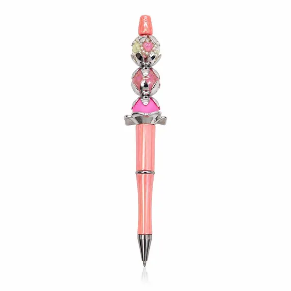 Pluma Tornasol con Cuentas