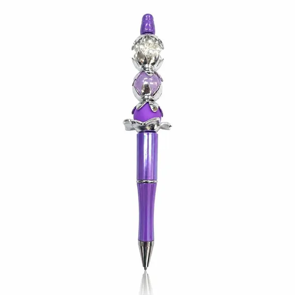 Pluma Tornasol con Cuentas