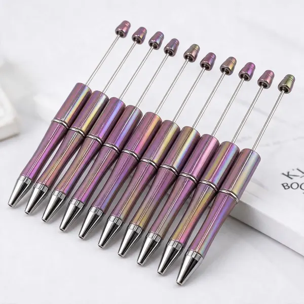 Pack de 10 Plumas Lila Tornasol