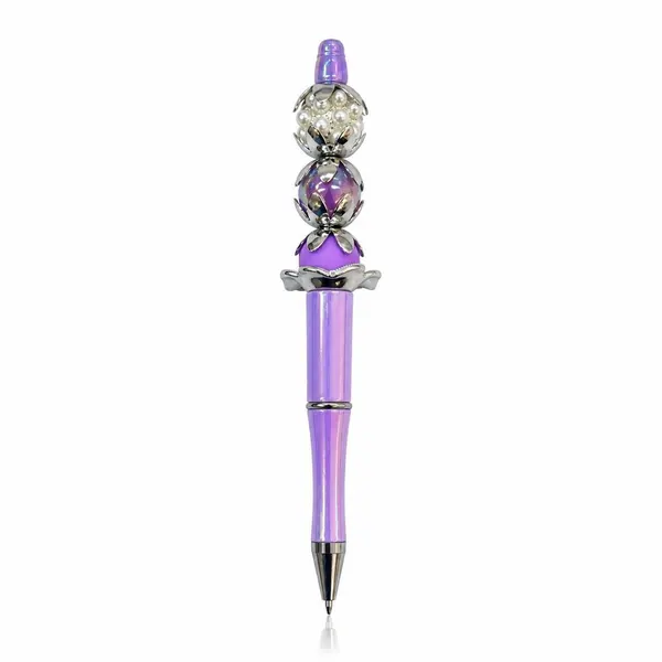 Pluma Tornasol con Cuentas